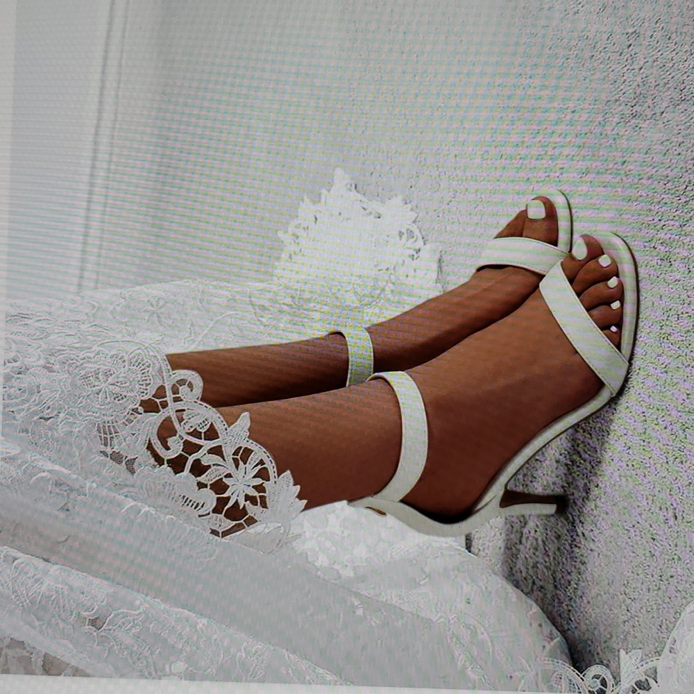 NEW IDIFU Women's Dressy Open Toe Heels Ankle Strap Heels Sandals Size 8.5M